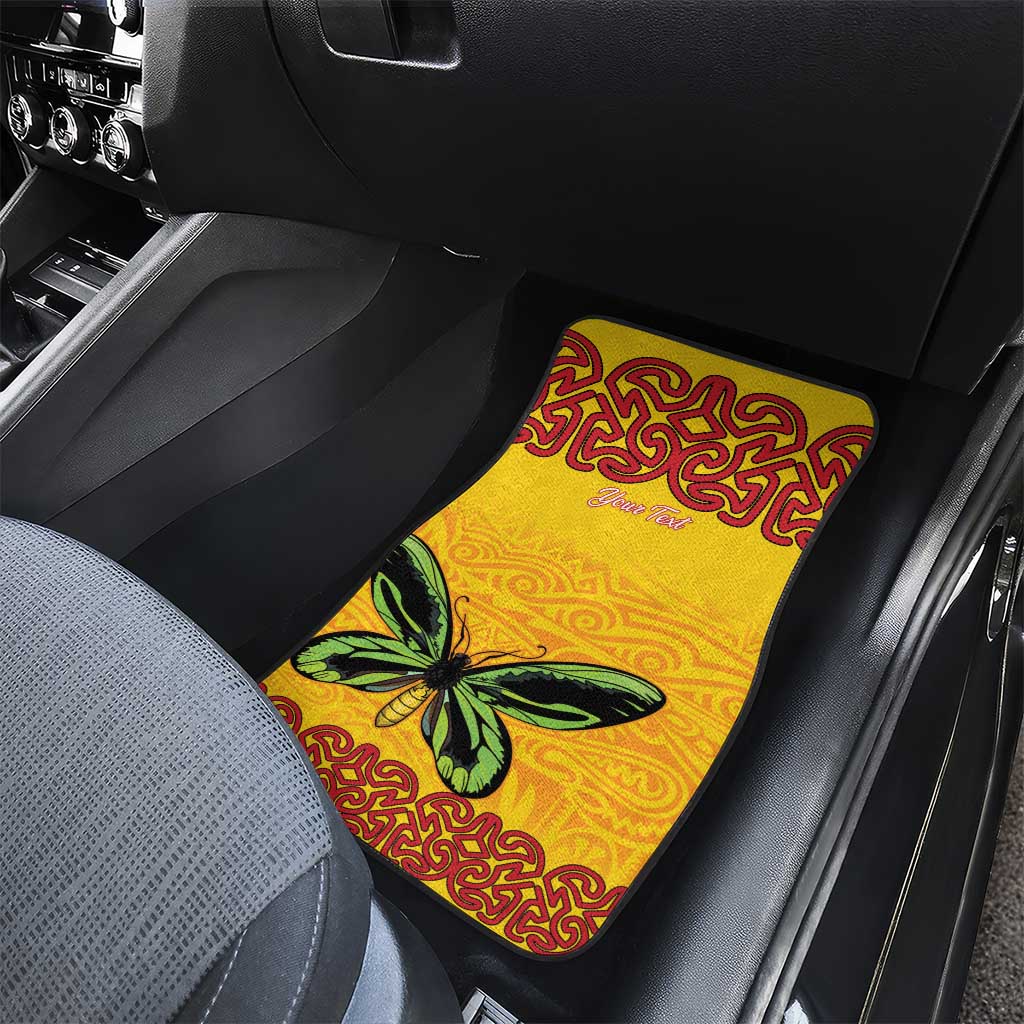 Personalised Tufi Tapa and Tattoo Festival Car Mats PNG Oro Butterfly Tapa Pattern LT14 - Polynesian Pride