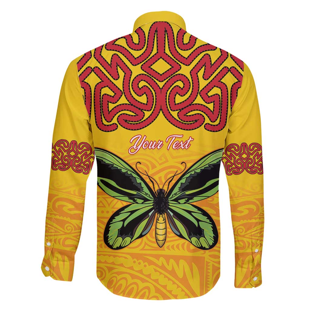 Personalised Tufi Tapa and Tattoo Festival Family Matching Short Sleeve Bodycon Dress and Hawaiian Shirt PNG Oro Butterfly Tapa Pattern - Polynesian Pride