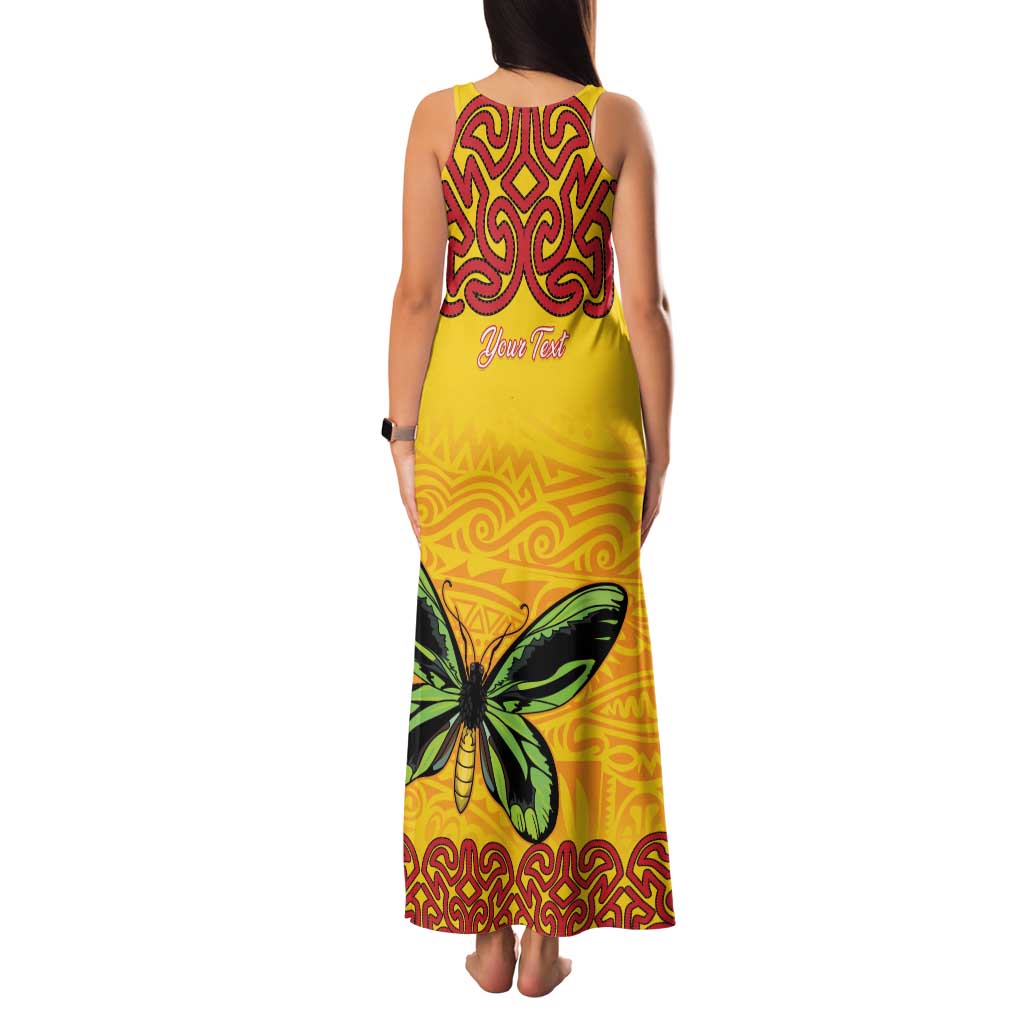 Personalised Tufi Tapa and Tattoo Festival Family Matching Tank Maxi Dress and Hawaiian Shirt PNG Oro Butterfly Tapa Pattern - Polynesian Pride