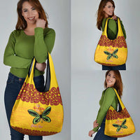 Personalised Tufi Tapa and Tattoo Festival Grocery Bag PNG Oro Butterfly Tapa Pattern LT14 - Polynesian Pride