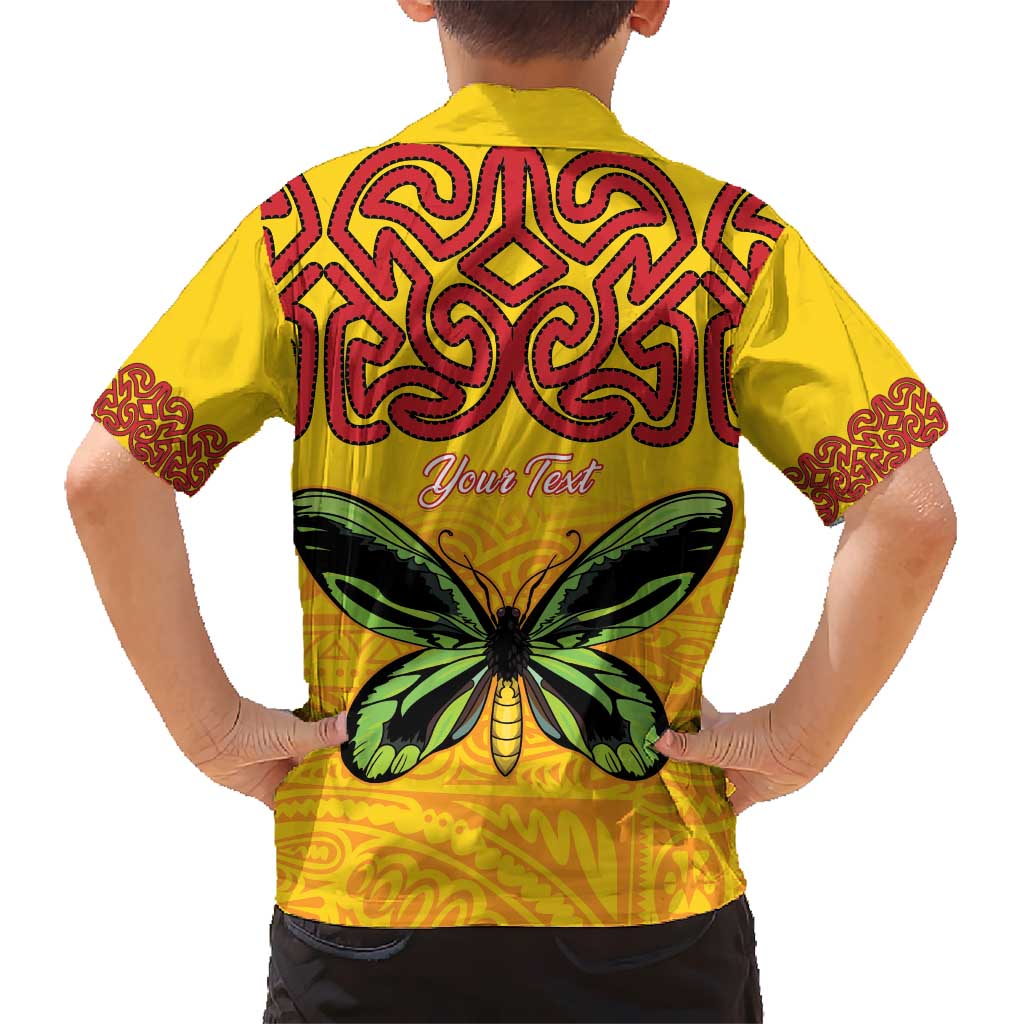 Personalised Tufi Tapa and Tattoo Festival Hawaiian Shirt PNG Oro Butterfly Tapa Pattern - Polynesian Pride