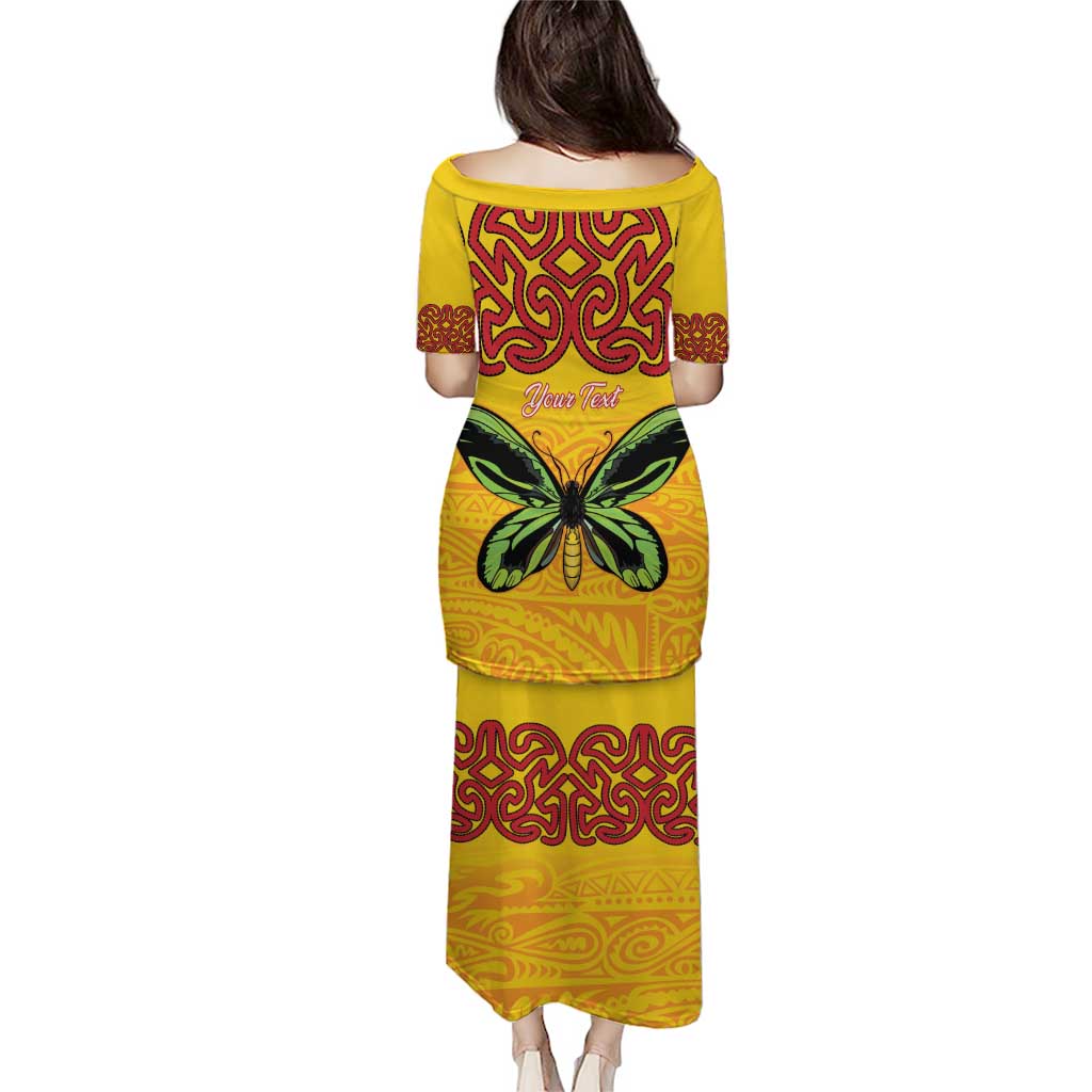 Personalised Tufi Tapa and Tattoo Festival Puletasi PNG Oro Butterfly Tapa Pattern - Polynesian Pride