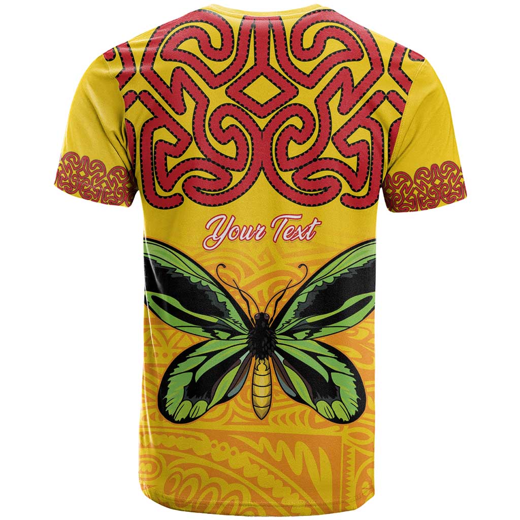 Personalised Tufi Tapa and Tattoo Festival T Shirt PNG Oro Butterfly Tapa Pattern - Polynesian Pride