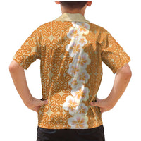 Personalised Tufi Tapa and Tattoo Festival Family Matching Mermaid Dress and Hawaiian Shirt Oro Tapa Cloth With Plumeria LT14 - Polynesian Pride