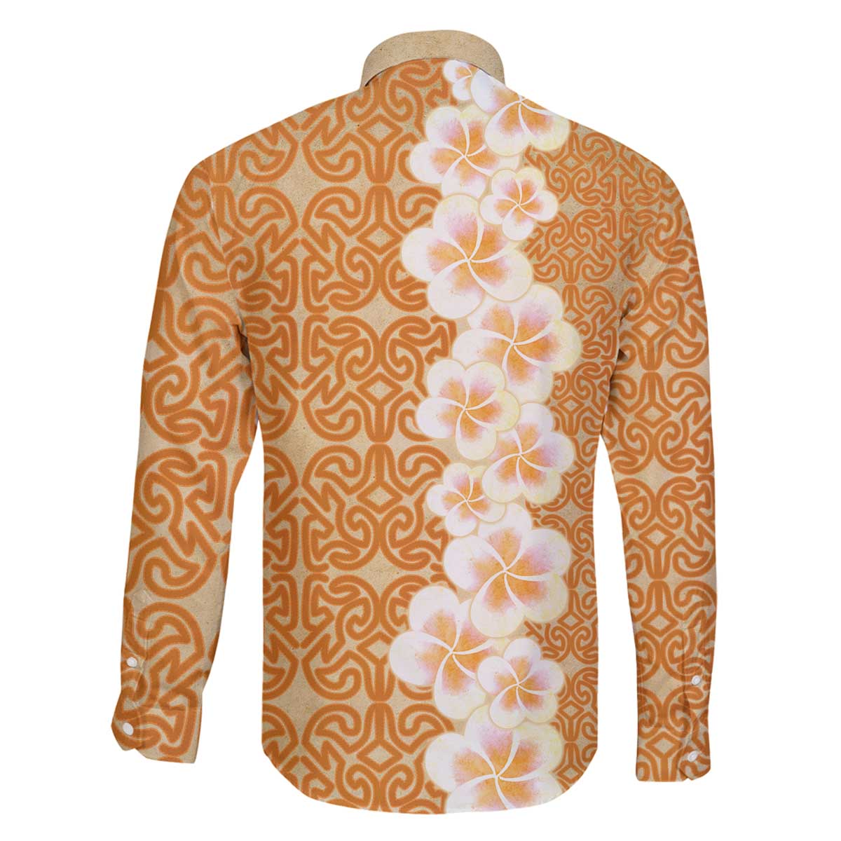 Personalised Tufi Tapa and Tattoo Festival Family Matching Off The Shoulder Long Sleeve Dress and Hawaiian Shirt Oro Tapa Cloth With Plumeria - Polynesian Pride