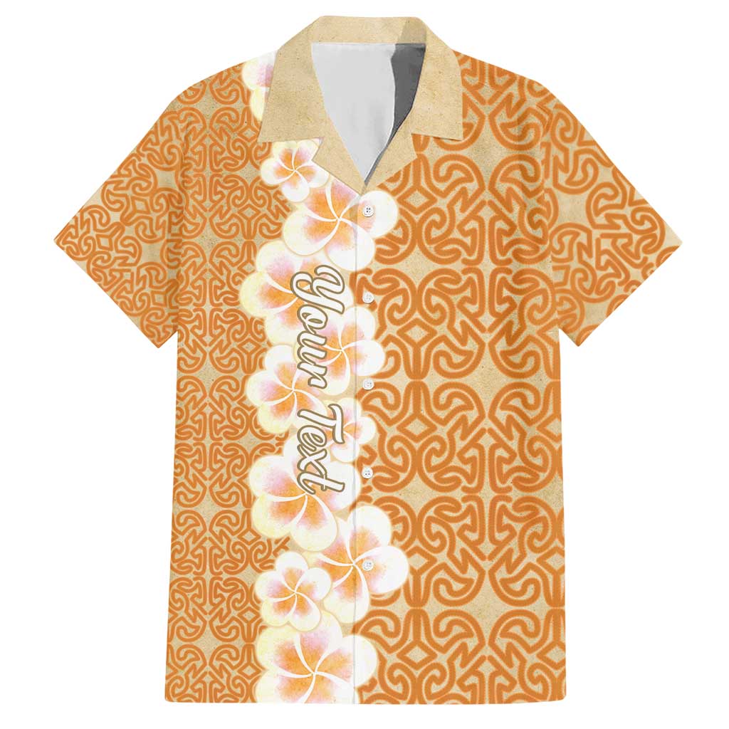 Personalised Tufi Tapa and Tattoo Festival Hawaiian Shirt Oro Tapa Cloth With Plumeria - Polynesian Pride