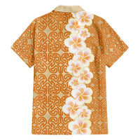 Personalised Tufi Tapa and Tattoo Festival Hawaiian Shirt Oro Tapa Cloth With Plumeria - Polynesian Pride