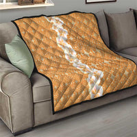 Personalised Tufi Tapa and Tattoo Festival Quilt Oro Tapa Cloth With Plumeria LT14 - Polynesian Pride