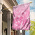 Personalised Polynesia Breast Cancer Awareness Garden Flag No One Fights Alone Turtle Ribbon - Pink Version