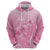 Personalised Polynesia Breast Cancer Awareness Hoodie No One Fights Alone Turtle Ribbon - Pink Version