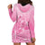 Personalised Polynesia Breast Cancer Awareness Hoodie Dress No One Fights Alone Turtle Ribbon - Pink Version