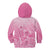 Personalised Polynesia Breast Cancer Awareness Kid Hoodie No One Fights Alone Turtle Ribbon - Pink Version