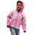 Personalised Polynesia Breast Cancer Awareness Kid Hoodie No One Fights Alone Turtle Ribbon - Pink Version