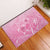 Personalised Polynesia Breast Cancer Awareness Rubber Doormat No One Fights Alone Turtle Ribbon - Pink Version