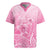 Personalised Polynesia Breast Cancer Awareness Rugby Jersey No One Fights Alone Turtle Ribbon - Pink Version