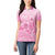 Personalised Polynesia Breast Cancer Awareness Women Polo Shirt No One Fights Alone Turtle Ribbon - Pink Version