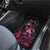 Personalised Polynesia Breast Cancer Awareness Car Mats No One Fights Alone Turtle Ribbon - Black Version