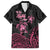 Personalised Polynesia Breast Cancer Awareness Family Matching Off Shoulder Maxi Dress and Hawaiian Shirt No One Fights Alone Turtle Ribbon - Black Version