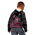 Personalised Polynesia Breast Cancer Awareness Kid Hoodie No One Fights Alone Turtle Ribbon - Black Version