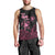 Personalised Polynesia Breast Cancer Awareness Men Tank Top No One Fights Alone Turtle Ribbon - Black Version