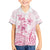 Personalised Polynesia Breast Cancer Awareness Family Matching Puletasi and Hawaiian Shirt No One Fights Alone Turtle Ribbon - White Version