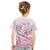 Personalised Polynesia Breast Cancer Awareness Kid T Shirt No One Fights Alone Turtle Ribbon - White Version