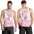 Personalised Polynesia Breast Cancer Awareness Men Tank Top No One Fights Alone Turtle Ribbon - White Version