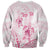 Personalised Polynesia Breast Cancer Awareness Sweatshirt No One Fights Alone Turtle Ribbon - White Version