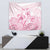 Personalised Polynesia Breast Cancer Awareness Tapestry No One Fights Alone Turtle Ribbon - White Version