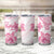 Personalised Polynesia Breast Cancer Awareness Tumbler Cup No One Fights Alone Turtle Ribbon - White Version