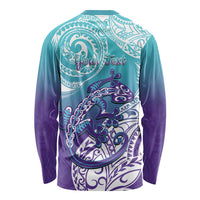 Personalised New Zealand Suicide Prevention Month Long Sleeve Shirt You Matter NZ Fern With Maori Koru Lizard