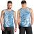 Personalised New Zealand Autism Awareness Men Tank Top NZ Fern With Maori Koru Lizard