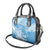 Personalised New Zealand Autism Awareness Shoulder Handbag NZ Fern With Maori Koru Lizard