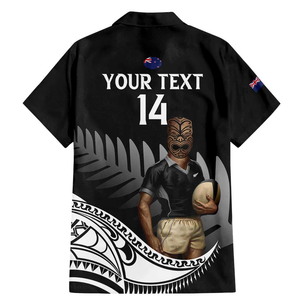 Custom New Zealand Silver Fern Rugby Family Matching Tank Maxi Dress and Hawaiian Shirt 2024 Aotearoa Maori Mascot Go All Black LT14 - Polynesian Pride