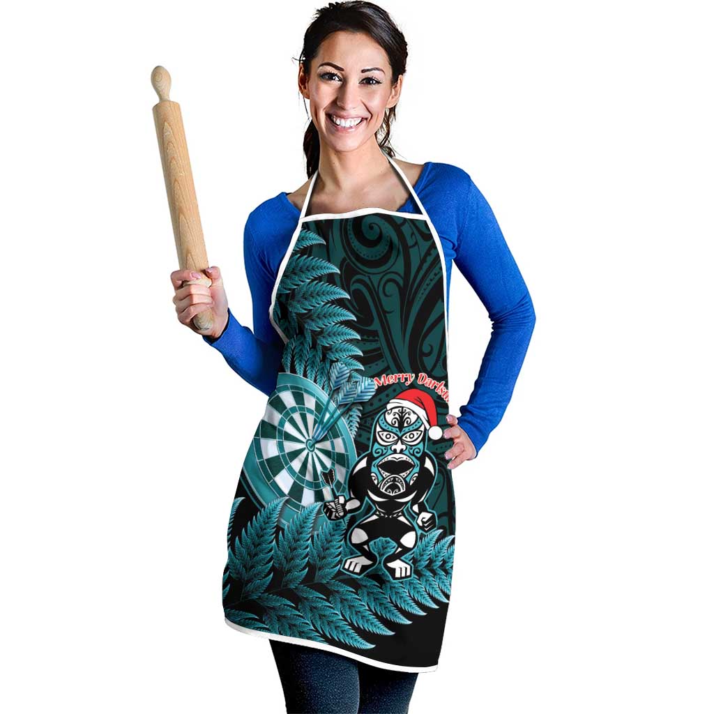 New Zealand Darts Christmas Apron Maori Fern Merry Dartsmas - Polynesian Pride