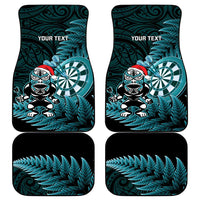 Personalised New Zealand Darts Christmas Car Mats Maori Fern Merry Dartsmas - Polynesian Pride