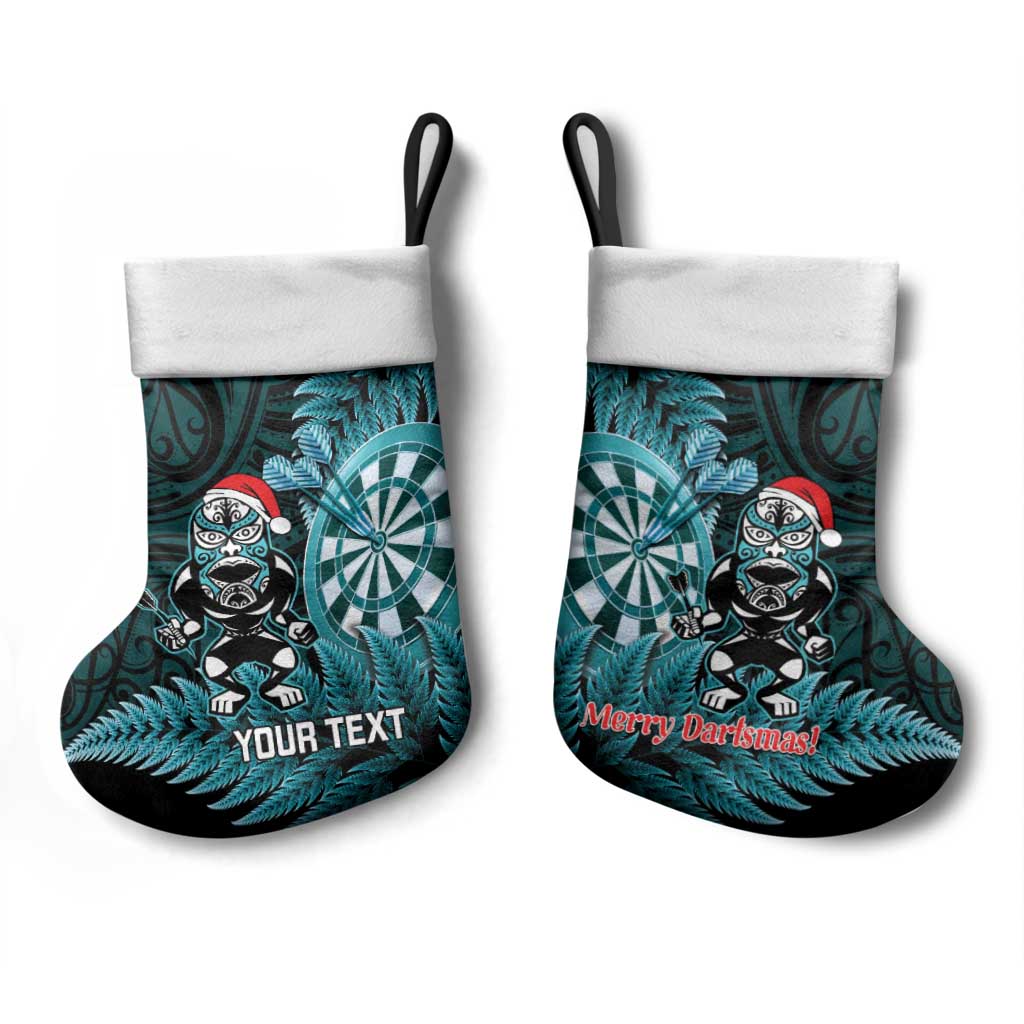 Personalised New Zealand Darts Christmas Stocking Maori Fern Merry Dartsmas LT14 - Polynesian Pride