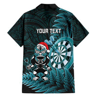 Personalised New Zealand Darts Christmas Family Matching Tank Maxi Dress and Hawaiian Shirt Maori Fern Merry Dartsmas - Polynesian Pride