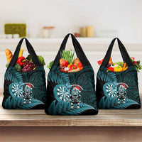New Zealand Darts Christmas Grocery Bag Maori Fern Merry Dartsmas - Polynesian Pride