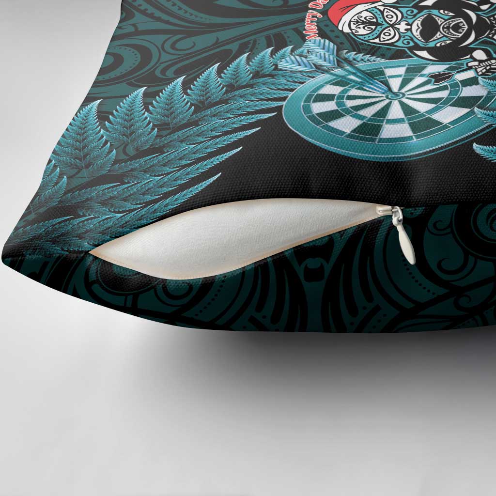 New Zealand Darts Christmas Pillow Cover Maori Fern Merry Dartsmas LT14 - Polynesian Pride