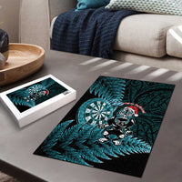 New Zealand Darts Christmas Puzzle Maori Fern Merry Dartsmas - Polynesian Pride