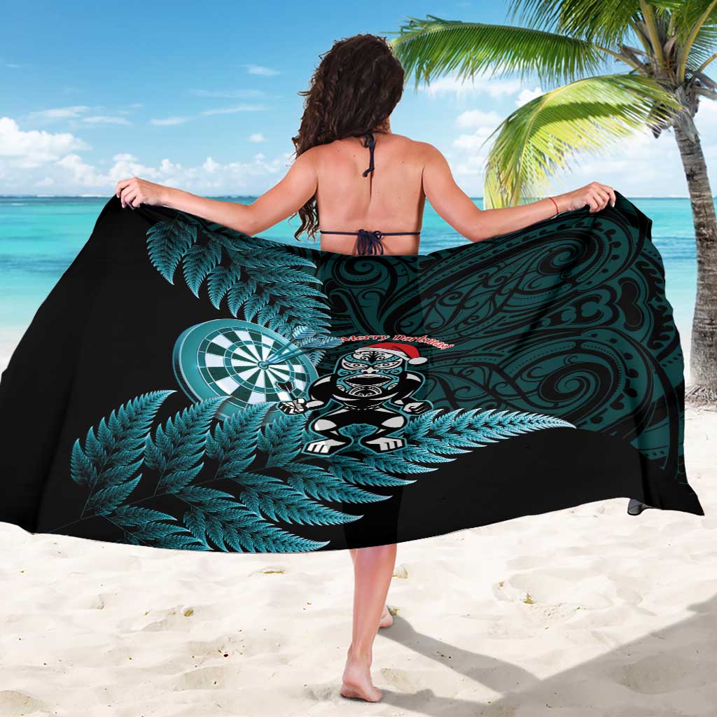New Zealand Darts Christmas Sarong Maori Fern Merry Dartsmas LT14 - Polynesian Pride