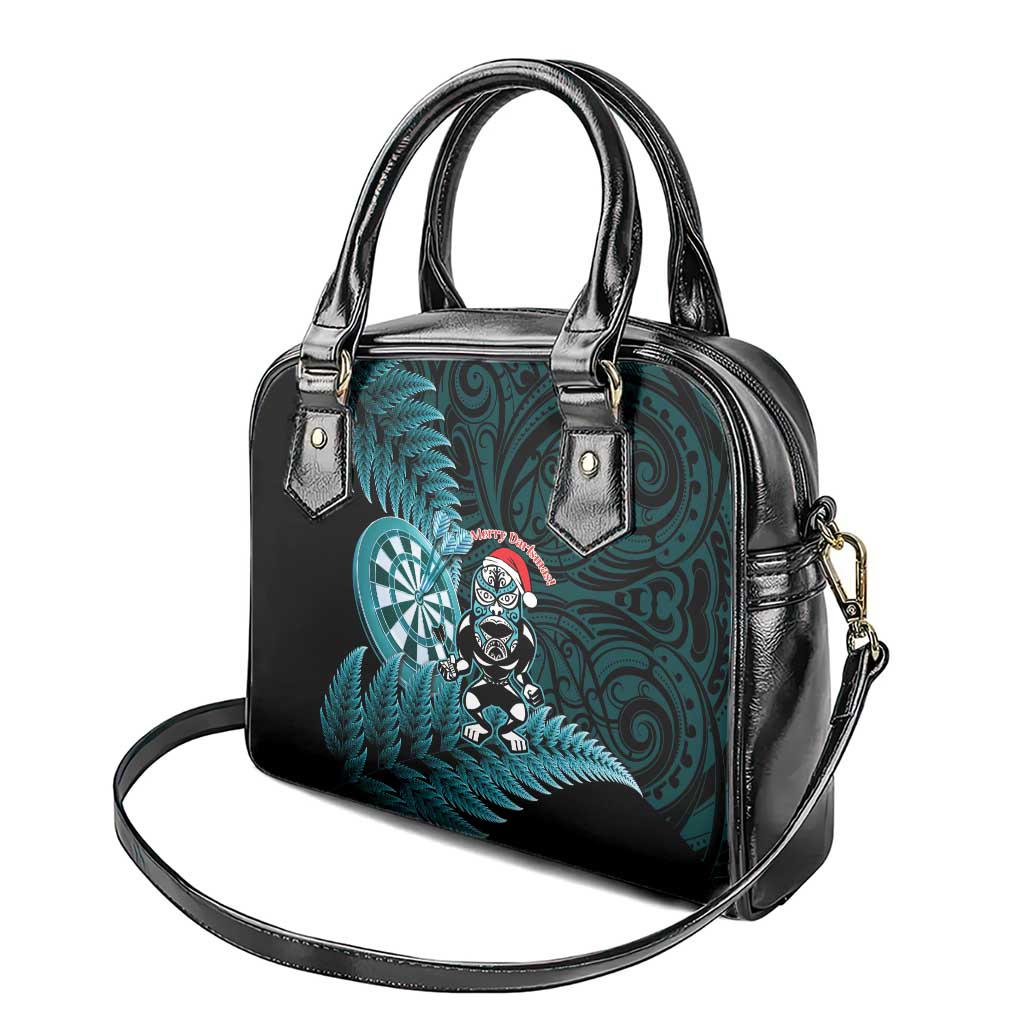 New Zealand Darts Christmas Shoulder Handbag Maori Fern Merry Dartsmas LT14 - Polynesian Pride