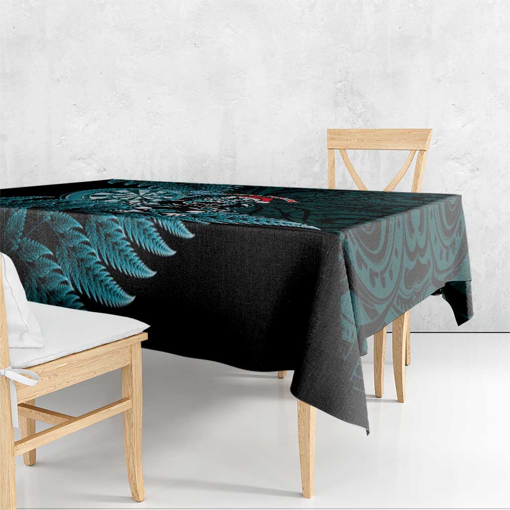 New Zealand Darts Christmas Tablecloth Maori Fern Merry Dartsmas LT14 - Polynesian Pride