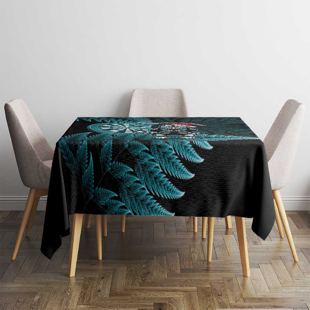 New Zealand Darts Christmas Tablecloth Maori Fern Merry Dartsmas LT14 - Polynesian Pride