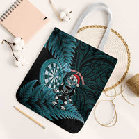 New Zealand Darts Christmas Tote Bag Maori Fern Merry Dartsmas - Polynesian Pride