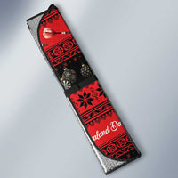 New Zealand Darts Christmas Auto Sun Shade Merry Xmas Aotearoa Maori Red - Polynesian Pride