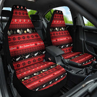 New Zealand Darts Christmas Car Seat Cover Merry Xmas Aotearoa Maori Red - Polynesian Pride