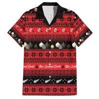 New Zealand Darts Christmas Family Matching Long Sleeve Bodycon Dress and Hawaiian Shirt Merry Xmas Aotearoa Maori Red - Polynesian Pride