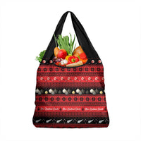 New Zealand Darts Christmas Grocery Bag Merry Xmas Aotearoa Maori Red - Polynesian Pride
